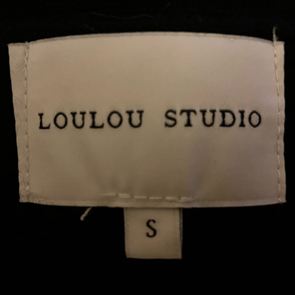 LOULOU STUDIO Leka V-Neck Ribbed Cashmere Cardigan-Small - Picture 4 of 11